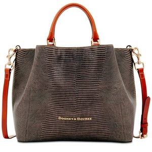 Dooney and Bourke Lizard Embossed Satchel